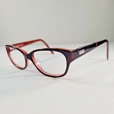 FCUK Women’s Eyeglass Frames Tortoise Brown Pink Interior 133mm - Image 1 of 4