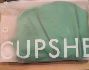 NWT CUPSHE Deep V-Wire Neck One Piece Swimsuit Large Forest Green Criss Cross Bk - Picture 1 of 8