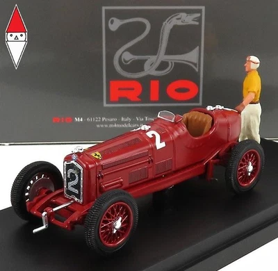 1/43 RIO ALFA ROMEO P3 TIPO B N 2 WINNER COPPA CITTA DI BERGAMO 1935  RED - Immagine 1 di 2