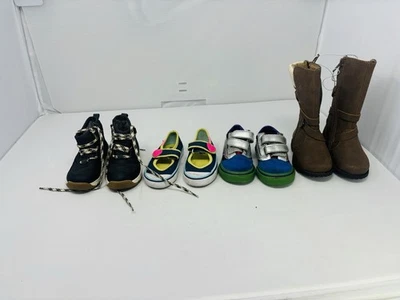 Lote de 4 zapatos para niños pequeños para todas las estaciones tallas de EE. UU. de 4 a 5M Foto 1 de 4