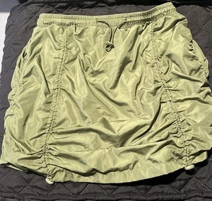 JOLIE & JOY Parachute Mini Skirt Size Large Cinched Front And Back Athletic  - Picture 1 of 6