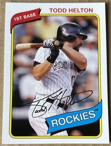 TODD HELTON HOF 2012 TOPPS ARCHIVES Card #112 NM-MT Condition - Picture 1 of 2