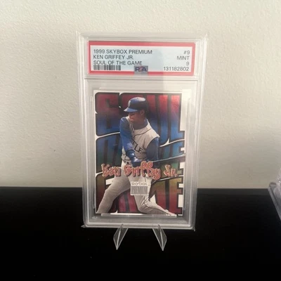 1999 Skybox Premium Ken Griffey Jr Soul of The Game PSA 9 Seattle Mariners #9 - Image 1 of 2