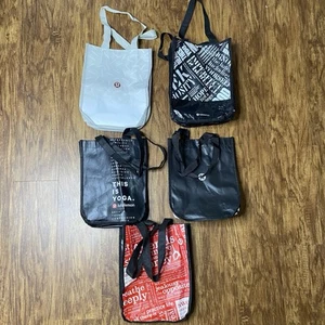 Lululemon Reusable Shopping Bags Small Lot Of 5 - Picture 1 of 9