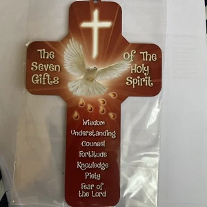 Confirmation WOOD CROSS 5” Religious Gift NEW. Free Postage - Picture 1 of 1
