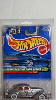 ️‍🔥Hot Wheels 2000 Treasure Hunt Series 1936 Cord #3 of 12 (051) w/ Protector  - Image 1 of 4