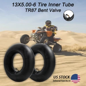 2Pcs 13X5.00-6 Tire Inner with TR87 Bent Valve Replacement Lawn Mower Tire Tubes - Picture 1 of 11