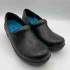 Dr Scholls Women's Work Leather Clogs Size 9.5 Black