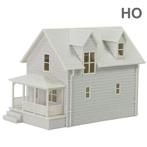 1 Stck. HO Maßstab 1:87 Modell Dorfhaus weiß unmontiert architektonisches Gebäude - Bild 1 von 8