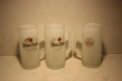 KÖNIG PILSENER 6 König-Pilsener Bierkrüge mit Henkel 0,3 Liter = KöPi = Thermoaktiv =