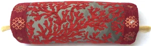 Nackenkissen Kelim Optik Kissen Nackenrolle Rollkissen Rot Roll Pillow Cushion - Bild 1 von 4