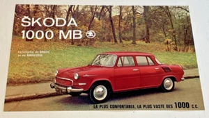 Brochure Publicitaire SKODA 1000 MB - Non Daté  - Bel Etat. - Picture 1 of 2