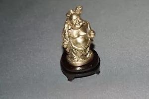 Bronce Buda Buda de la Suerte Pisapapeles 6 cm Paperwight Figura Decorativa - Imagen 1 de 11