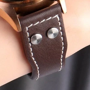 Head Layer Cowhide Leather Strap For Iwc Big Pilot No Buckle Strap - Zdjęcie 1 z 10