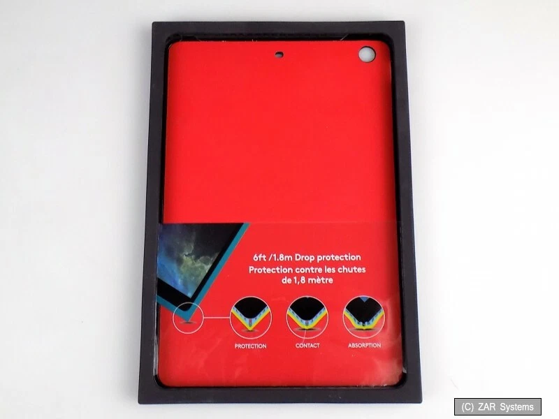Logitech Blok 939-001266 Shell Schutzhülle Apple iPad Mini 2, 3 Schwarz/Rot, NEU - Bild 1 von 1