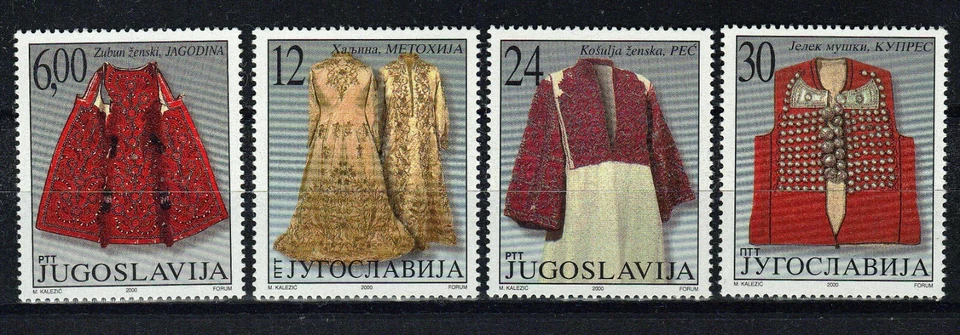 Yugoslavia 2000 ☀ Disfraces Nacionales Siglo XIX ☀ MNH(**) Foto 1 de 1