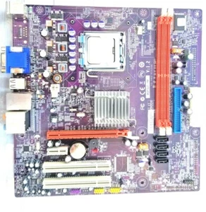 ECS MCP73VT-PM MOTHERBOARD + 2.2GHz INTEL CELERON SLAFZ CPU - Picture 1 of 2
