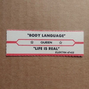 QUEEN Body Language JUKEBOX STRIP Record 45 rpm 7" - Picture 1 of 1