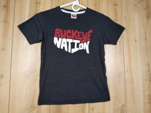 Homage Ohio Buckeye Nation T Shirt Youth Kids size 10 Gray OSU - Picture 1 of 7