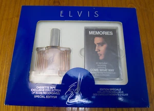 Elvis Presley "Memories" Cassette Tape Gift Box Set with Cologne 1.5 Fl Oz - Picture 1 of 6
