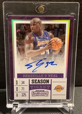 SHAQUILLE O’NEAL 2017-18 CONTENDERS SEASON TICKET CRACKED ICE AUTO 9/23 LAKERS