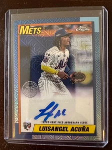 2025 Topps Series 2 Luisangel Acuna 1990 Silver Pack Mojo Auto Mets - Bild 1 von 2