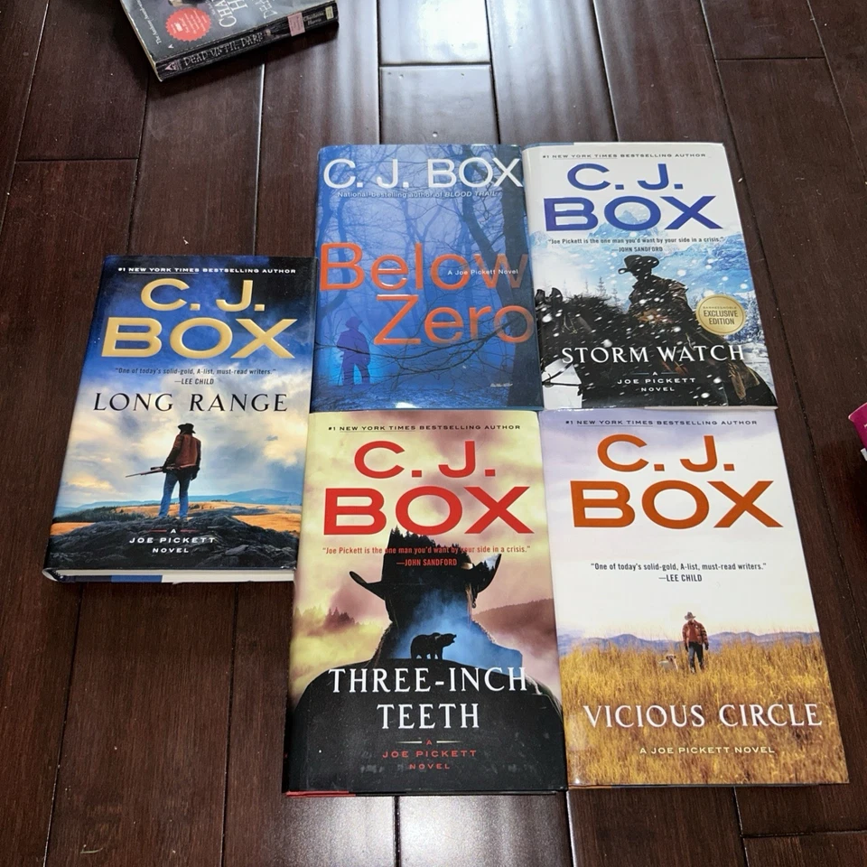 Joe Pickett series C J BOX lot 5 HBs Thriller Murder Mystery Long Range  - Image 1 of 1