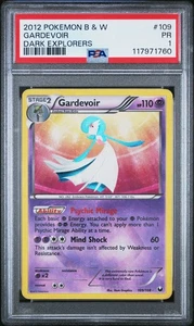 2012 POKEMON BLACK & WHITE DARK EXPLORERS 109 GARDEVOIR PSA 1 POP 2 - Picture 1 of 5