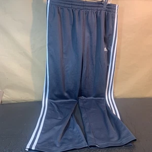 Men’s Adidas 3 Striped Blue and White Workout Pants Size Medium - Picture 1 of 8