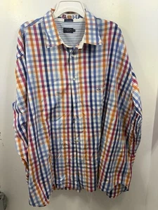 Paul & Shark Yachting Long Sleeve Shirt Multicolor 4XB Plaid Made In Italy - Picture 1 of 6