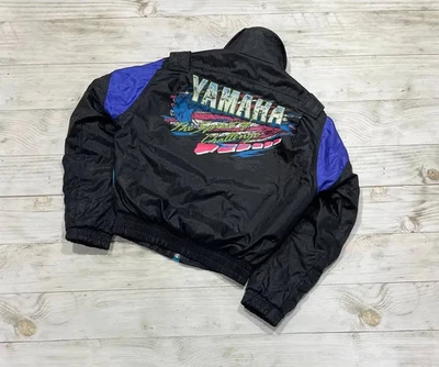 Vintage Yamaha Jacket 80s 90s Moto Racing Y2K Men Size S Black - Image 1 of 4