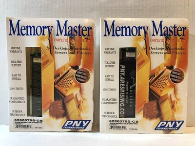 PNY Technologies Memory Master Complete Upgrade Kit Simm Dram 32 MB Lot of 2 - Image 1 of 4