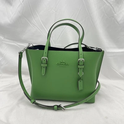 Coach Womens Mollie 25 Tote Crossbody Bag Pebble Leather CV966 Kelly - Image 1 of 4