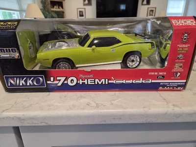 NIKKO RC '70 2005 HEMI CUDA MUSCLE BAJO CRISTAL NUEVO EN CAJA Foto 1 de 4