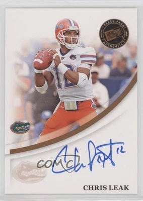 2007 Press Pass Signings Bronze Chris Leak Rookie Auto RC - Image 1 of 2
