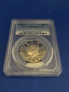 PCGS Graded 1988-S Kennedy Half Dollar PR69DCAM - Bild 1 von 5