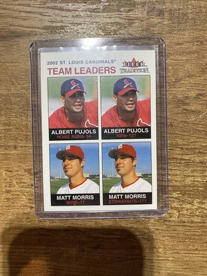 Albert Pujols 2003 Fleer Tradition Team Leaders 37/100 - Image 1 of 2