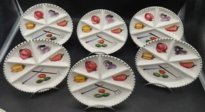 B/6 Platos A para Pan Loza Italia Vintage Pintada a Mano Original L21, 5cm - Imagen 1 de 4