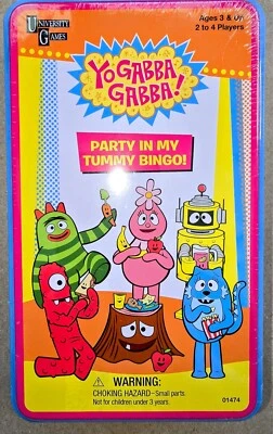 YO GABBA GABBA Party in My Tummy Bingo kids Nickelodeon game 2012 NIB Sealed - Image 1 of 4