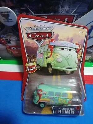 Cars 1 - Fillmore  serie  W.O.C.  #37- Blister sing. Mattel 1/55 metal  NEW - Immagine 1 di 3