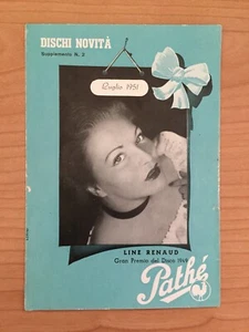 Dischi Novità n. 2 Supplemento Pathé 1951 - Imagen 1 de 2