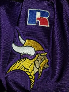Minnesota Vikings Jersey Purple Russell Size 44 Vintage PRACTICE JERSEY BLANK - Picture 1 of 6