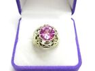 Big Antique Soviet USSR Golding Ring Sterling Silver 875 Amethyst Women&#39;s Size 6