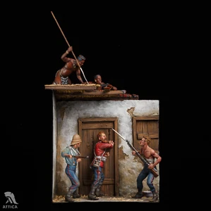 Evacuación de hospital en Rorke’s Drift juguete de hojalata pintado soldado preventa | Arte - Imagen 1 de 5