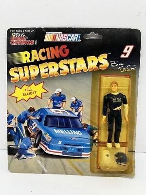 Bill Elliott #9 NASCAR 1991 Racing Champions Superstars Melling 4”Action Figure - Image 1 of 4