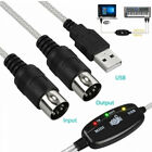 USB IN-OUT MIDI Cable Converter PC to Music Keyboard Adapter C OmLDUK DLNINFF ny