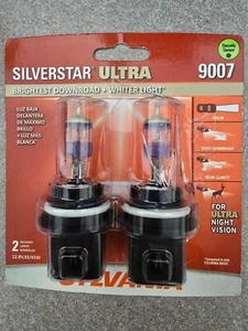 9007 Sylvania Silverstar Ultra Headlight Bulbs Twin Pack, Genuine - Picture 1 of 2
