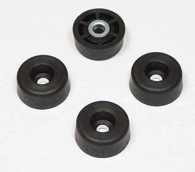 BUDWIG 4 MEDIUM ROUND #2 RUBBER FEET .375 H X .875 W - CUTTING BOARDS FURNITURE CHAIRS