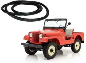 New Front Rubber Windshield Frame Glass Seal For Jeep CJ5 / CJ7 1976-1986 - Picture 1 of 8
