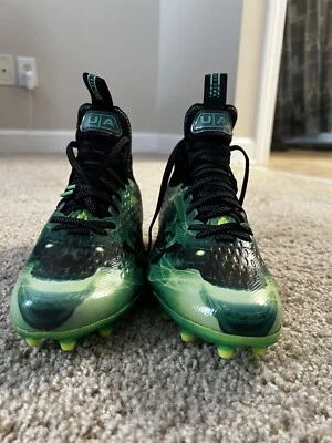 Nuevos botines de fútbol para hombre Under Armour bloqueados talla 8 verdes con negro Foto 1 de 4